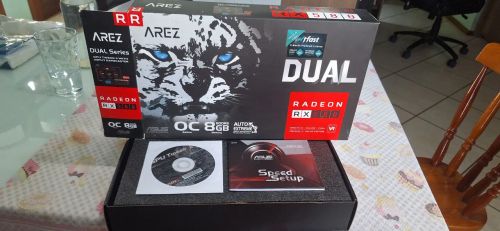 Placa de Vídeo ASUS Radeon RX 580 8GB GDDR5 Dual O.C DDR5