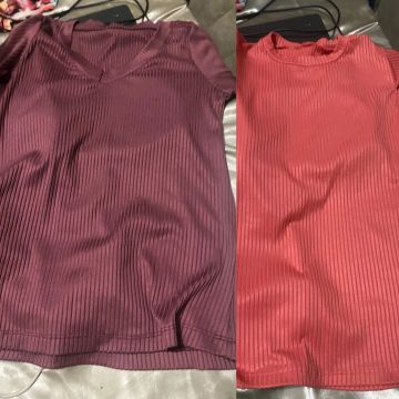 Blusinhas caneladas 25,00 cda p/m