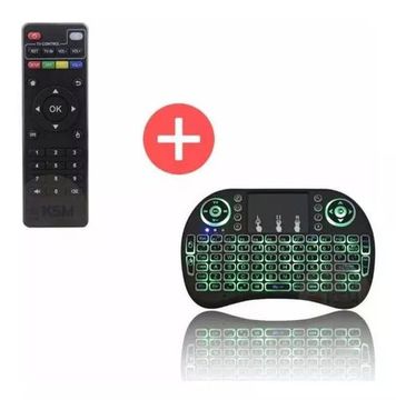 Controle Remoto E Teclado Smart Wireless Tv Box Pro 4k Novo<br><br>