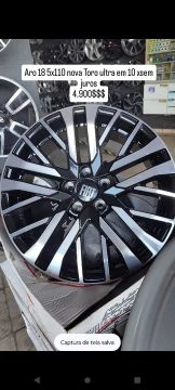 Rodas aro 18 modelo nova Toro ranch furacão 5x110 em  em 10 x sem juros