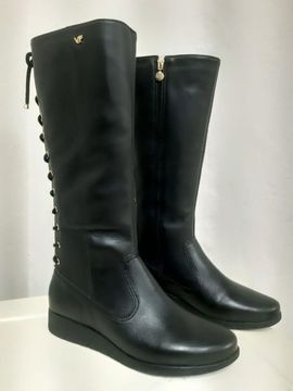 Bota Verofatto Feminina Couro Preto N°36