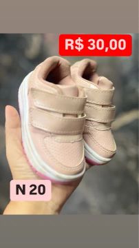 Tênis Infantil Rosa N 20