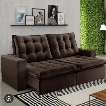 Sofá Retrátil 3 Lugares - Conforto e Estilo