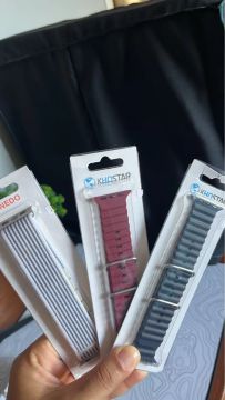Pulseira Loop Nylon e Oceano Silicone