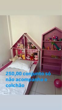 Conjunto só não acompanha o colchão 