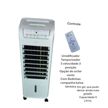 Ar Condicionado Portátil Midea com Gel - 5 Litros