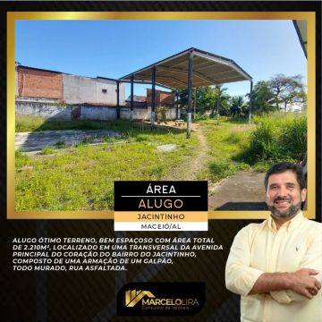 Alugo excelente área de 2.210m² no Jacintinho
