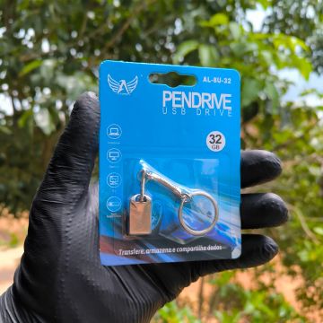 Pendrive 32gb chaveiro de metal 