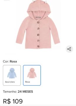 Casaco Hering infantil Capuz