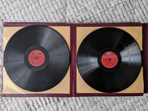 Album com 10 discos acetato 78rpm