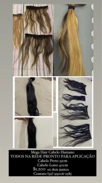 Mega Hair Cabelo Humano - Pronta para Aplicação