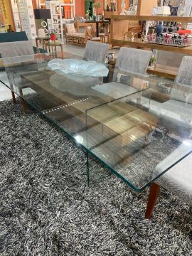 Mesa de Jantar de Vidro 