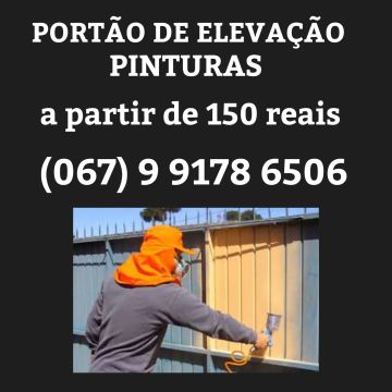 Portão de elevação pintura 