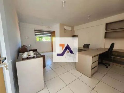 Sala comercial com mobília para locação- No bairro Horto