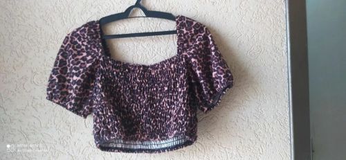 Blusinha Cropped onça Tam G