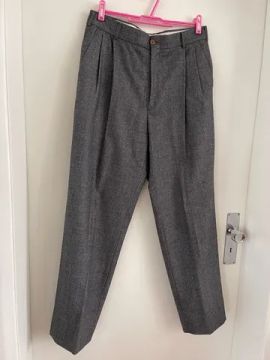 Calça de lã masculina Aduana