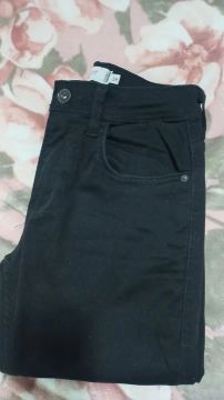 Calça Jeans Skinny Preta Tamanho 38