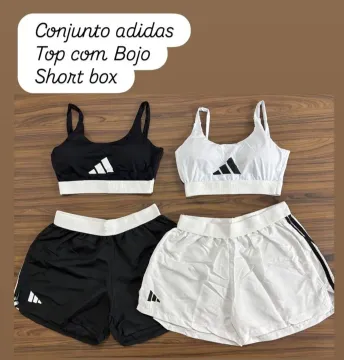 Conjunto Adidas Top com Bojo e Short Box