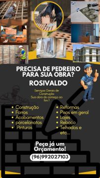 Pedreiro profissional 