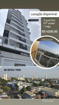 Alugo Apartamento 3q ed Cetro Home centro S/ mobilia
