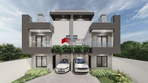 Sobrado em condomínio com 119,87m² 3 quartos, à venda, no bairro Uberaba em Curitiba