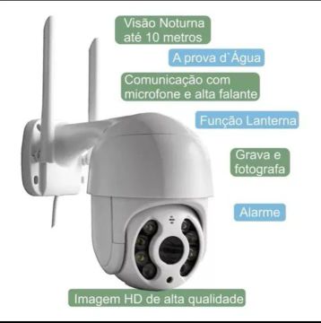 Camera de segurança giratória nova 