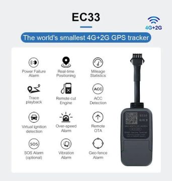 Rastreador GPS 4G+2G Pequeno para Carro ou moto