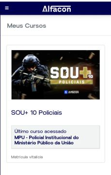 Login SOU + matrícula Vitalícia 