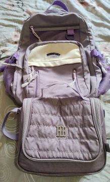 Mochila e lancheira - Lilás