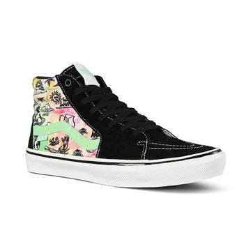 Tênis Vans Skate SK8 Hi Shroom Doom Black Unissex.