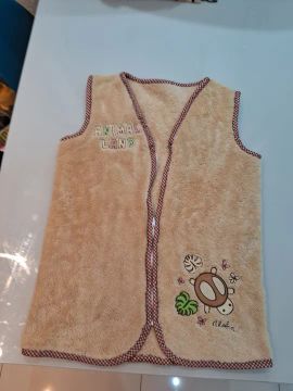 Pijama colete de pelúcia Infantil Animal Land - Tamanho M
