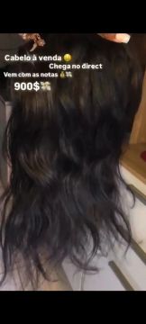 Cabelo humano virgem - liso - 900$