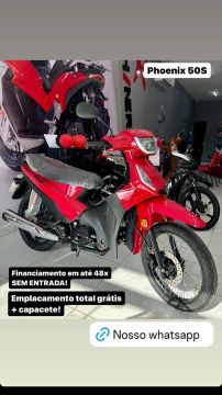 Shineray Nova Phoenix 50s 2025 - Sem entrada - Emplacamento Gratis +1 Capacete