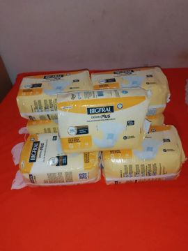 Fraldas descartáveis para adulto Bigfral Derma Plus G7 - Pacote com 10 unidades