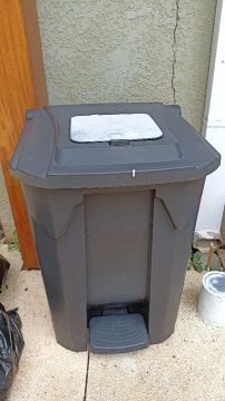 Lixeira 60 l com pedal e tampa - Prática e Resistente