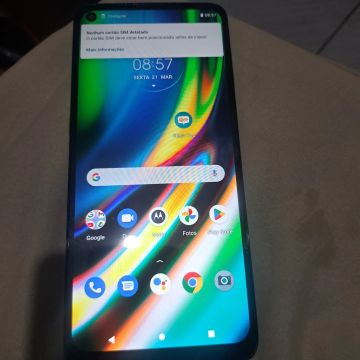 Moto g9 plus com 128 gb