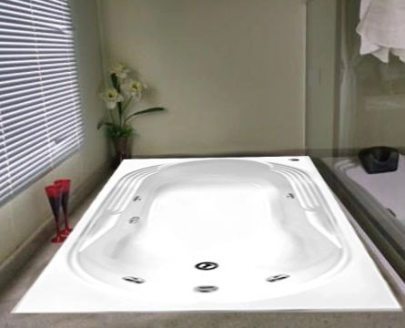 Banheira de Hidromassagem Cascadanta Dupla em Acrílico - Tamanho 1,80 X 1,20 X 0,46m 