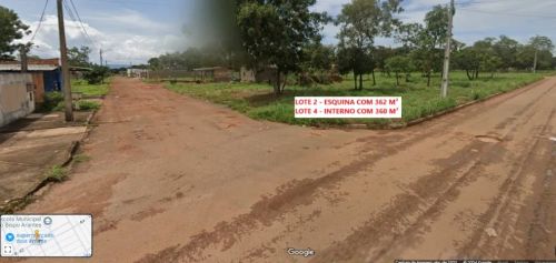 2 LOTES RESIDENCIAIS MEDINDO 722,5 M² - NO PORTAL DO LAGO.