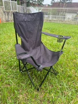 Cadeira de Camping Dobrável Basic Quechua Preta - Usada