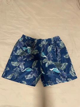 Calção de praia Pierre Cardin azul Tam P