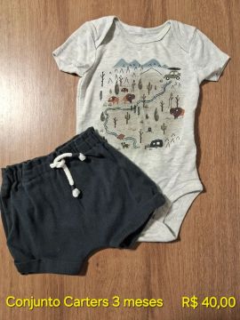 Conjunto Carter's 3 meses - Unissex