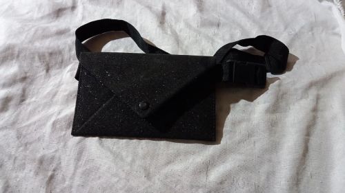 Bolsa de Ombro Preta com Glitter
