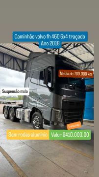 Caminhão Volvo FH 460 globetroter  2018