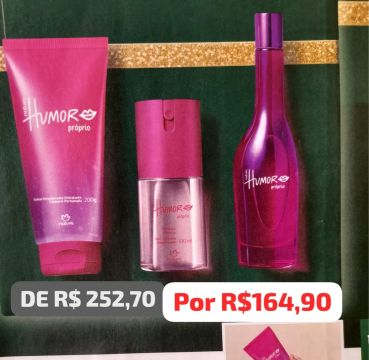 Kit Humor Próprio - Desodorante, Colônia e Geléia Hidratante