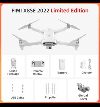 FIMI X8SE 2022 Câmera de Edição Limitada drone 4K profissional 