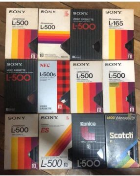 12 fitas de vídeo betamax 
