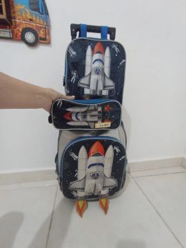 Mochila de rodinhas infantil - Space 