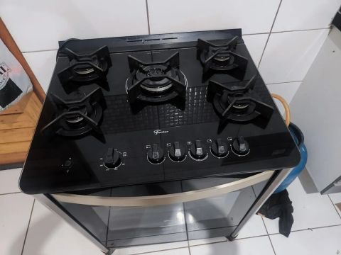 Fogão 5 Bocas Fischer - Preto