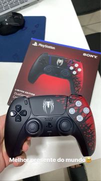 CONTROLE PS5 EDIÇÃO SPIDER MAN 2 LIMITADA