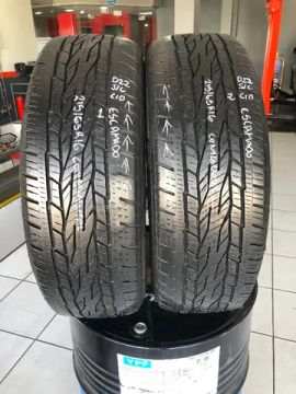 Kit 02 Pneus 215/65r16 Continental Crosscontact Lx2 (usados) 1/2